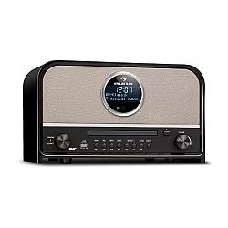 Auna Columbia, DAB rádio, 60 W max., CD, DAB+/FM tuner, BT, MP3, USB, čierne