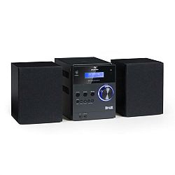 Auna MC-20 DAB micro stereo zariadenie, DAB+, bluetooth, diaľkové ovládanie, čierna farba