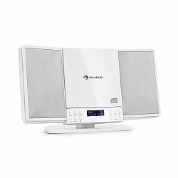 Auna V14-DAB, Vertikálny stereo systém, CD FM a DAB+ tuner, BT, biely
