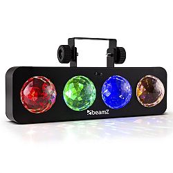 Beamz DJ Bank BX, 20W, LED svetelný efekt so 4 RGBA LED, diaľkovým ovládaním, čierny