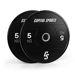 Capital Sports Elongate 2020, kotúče, 2 x 5 kg, tvrdá guma, 50,4 mm