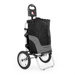 DURAMAXX Carry Grey, cyklovozík, vozík za bicykel, ručný vozík, max. nosnosť 20 kg, čierno-sivý