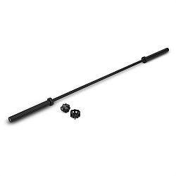 KLARFIT Klarbar, 220 cm, čierna,posilňovacia tyč, rýchlouzávery, 20 kg