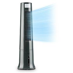 Klarstein Highrise, ochladzovač vzduchu, ventilátor, zvlhčovač vzduchu, 40 W, 2.5 l, chladiaca náplň, šedý