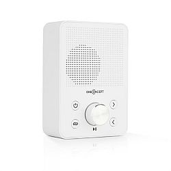 OneConcept Plug+Play FM, rádio do zásuvky, FM tuner, USB, BT, biele