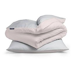 Sleepwise Soft Wonder-Edition, posteľná bielizeň, 135x200cm, svetlo sivá/ružová